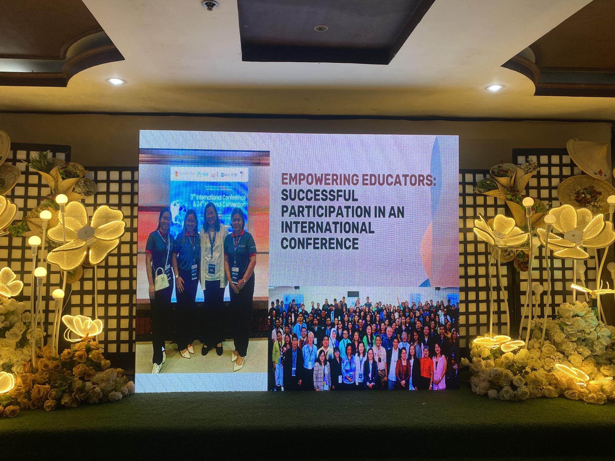 Educators joining an international conference