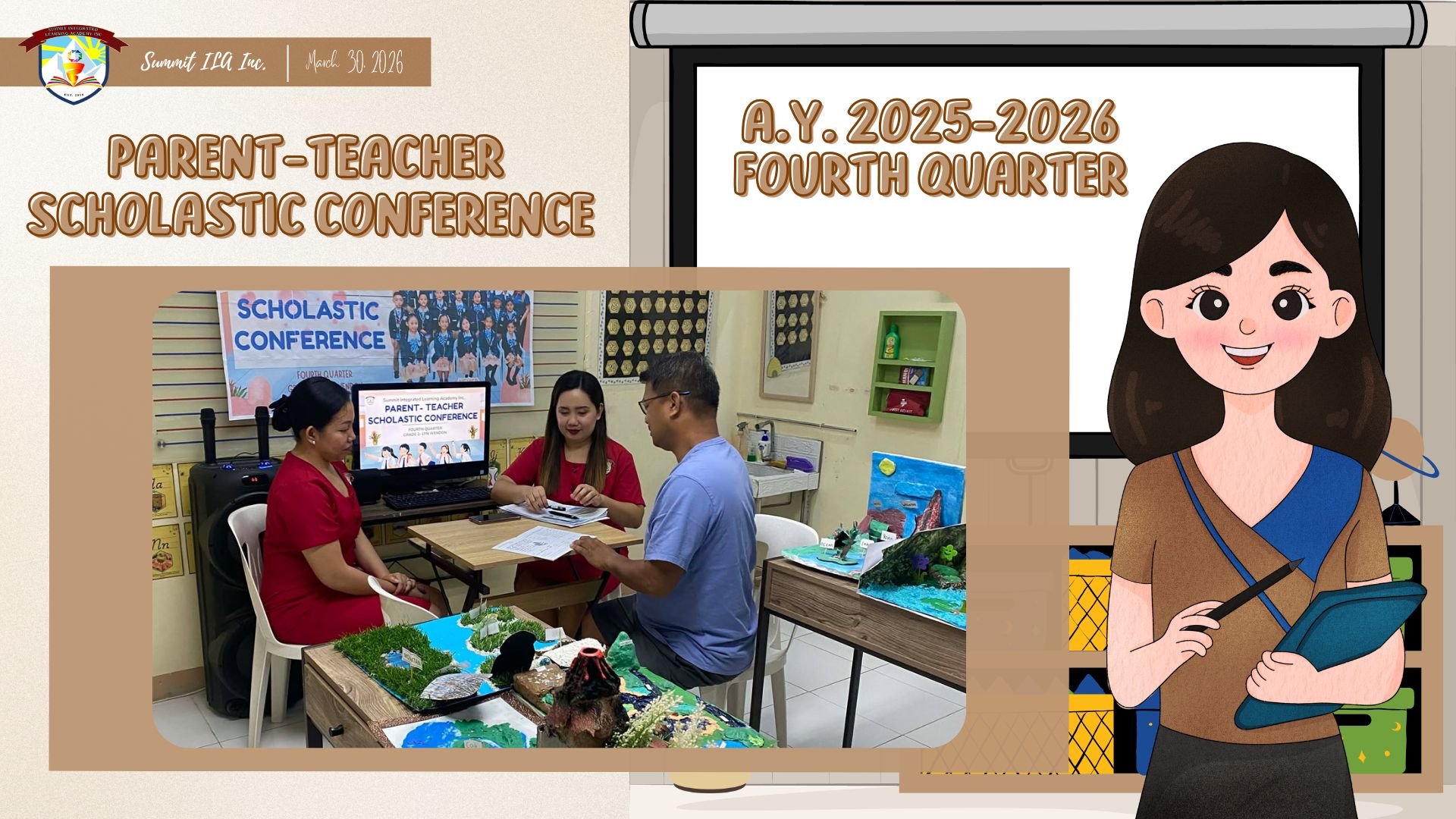 Parent teacher scholastic conference
